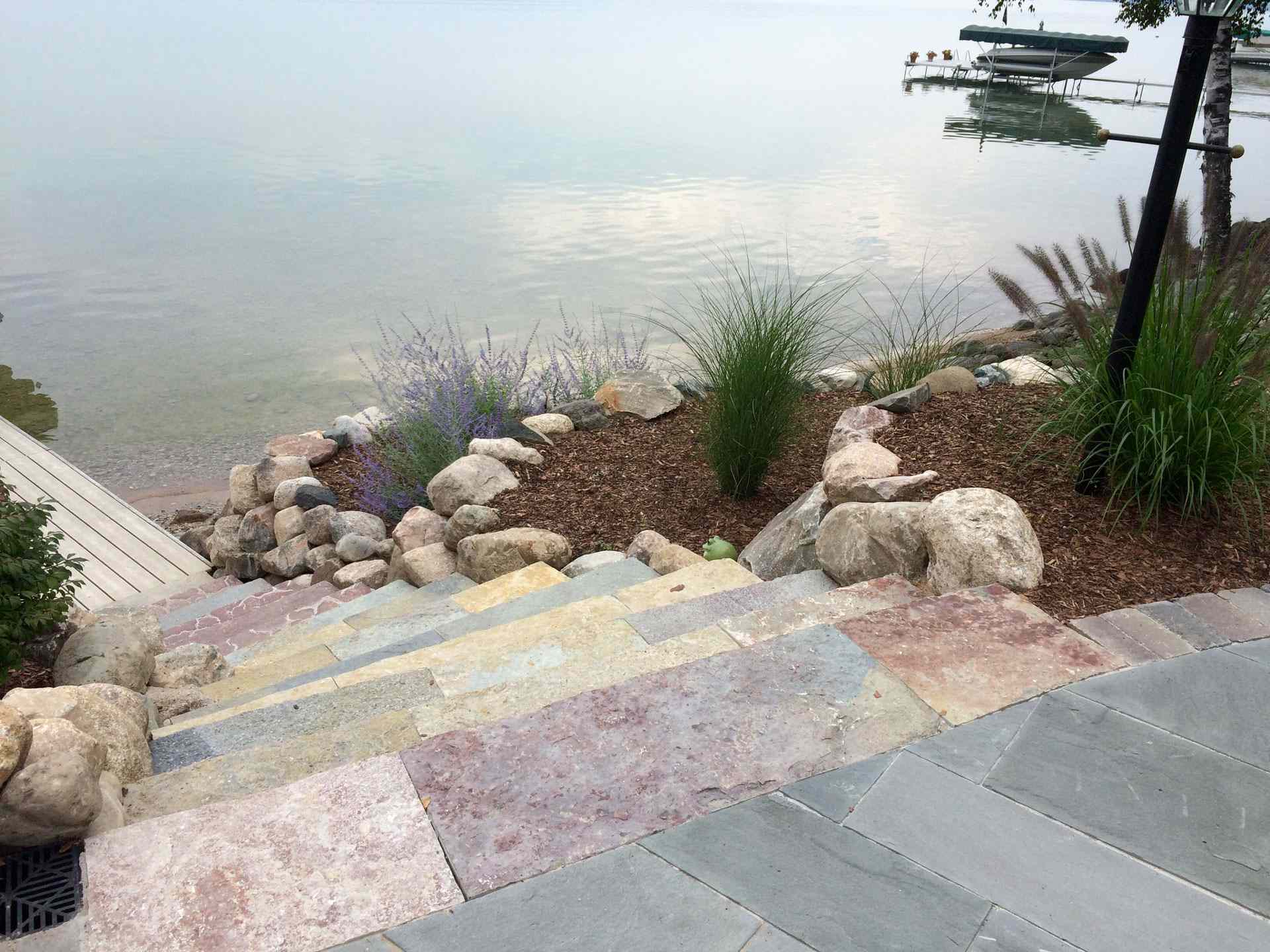 Milliron Steps Dock Planting
